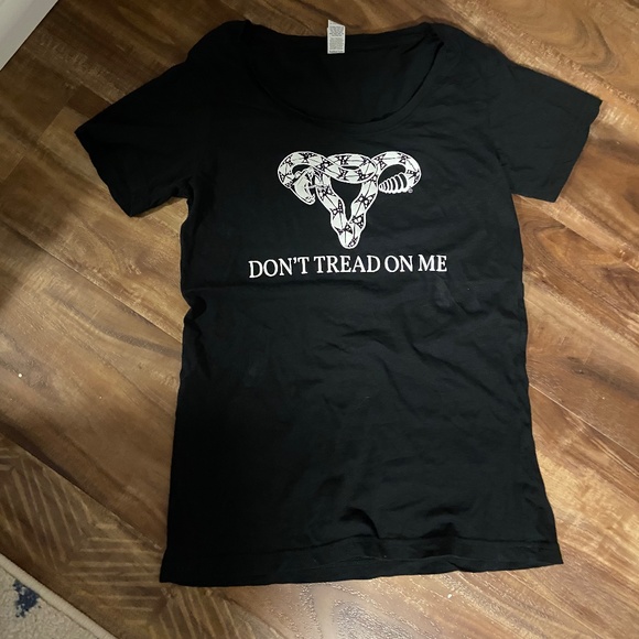 Tops - Don’t Tread On Me uterus feminist t-shirt